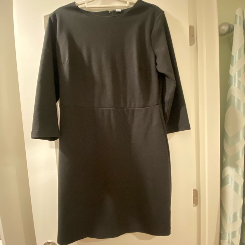 Old navy 3/4 length sleeve black dress size large